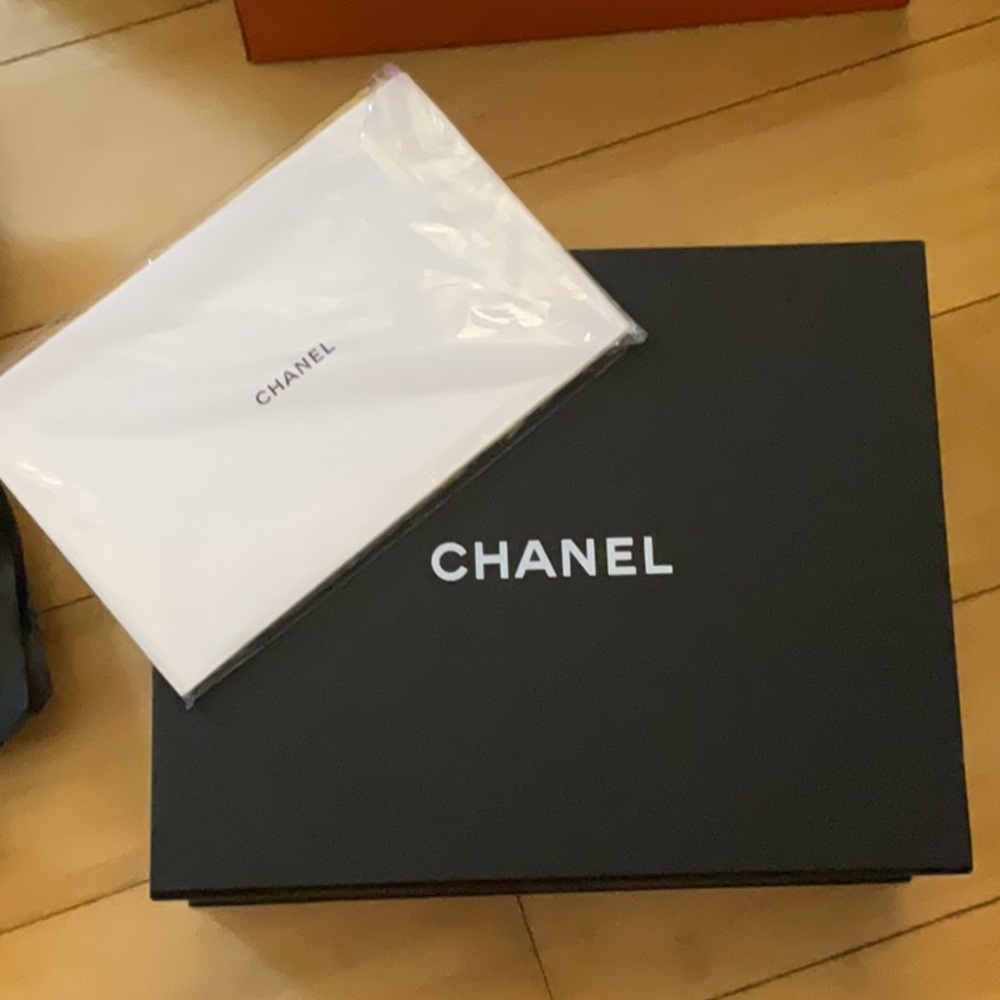 Chanel box with paper and care instructions